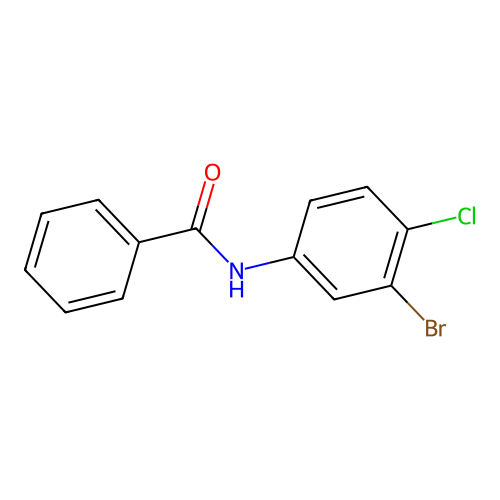 N-(3-bromo-4-chlorophenyl)benzamide structure