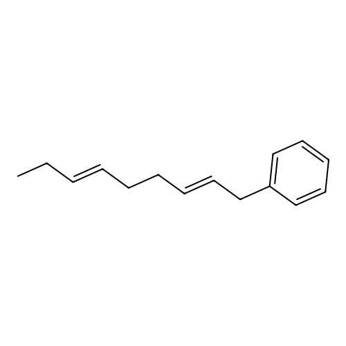 1-Phenyl-2,6-nonadiene structure