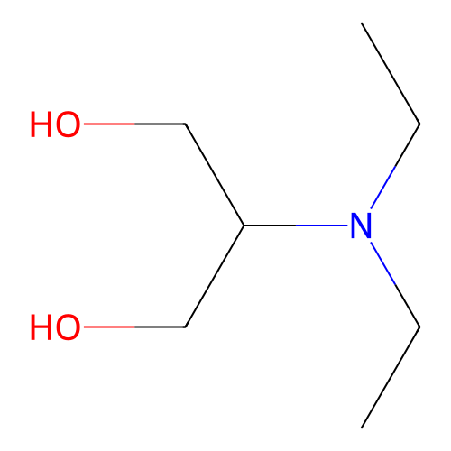 1,3-Dihydroxy-2-diethylamino-propane structure