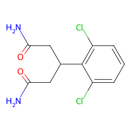 3-(2,6-Dichlorophenyl)glutaramide structure