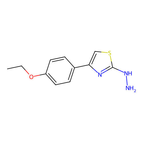 4-(4-Ethoxyphenyl)-2-hydrazinylthiazole structure