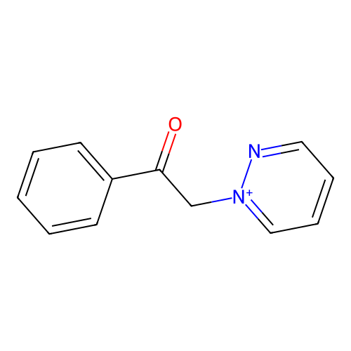 Pyridazinium, 1-(2-oxo-2-phenylethyl)- structure
