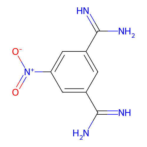 5-Nitrobenzene-1,3-dicarboximidamide structure