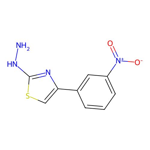 [4-(3-Nitro-phenyl)-thiazol-2-yl]-hydrazine structure