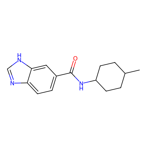 N-(4-methylcyclohexyl)-3H-benzimidazole-5-carboxamide structure