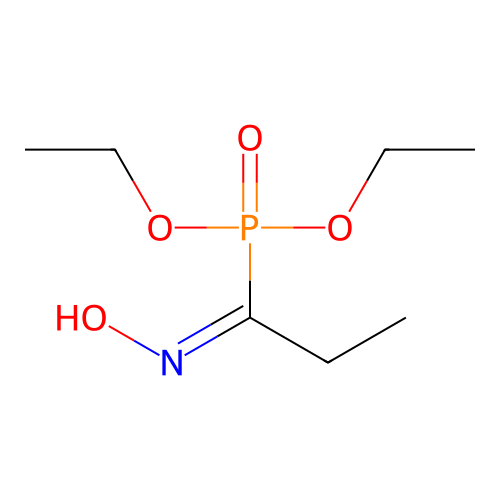 (NZ)-N-(1-diethoxyphosphorylpropylidene)hydroxylamine structure