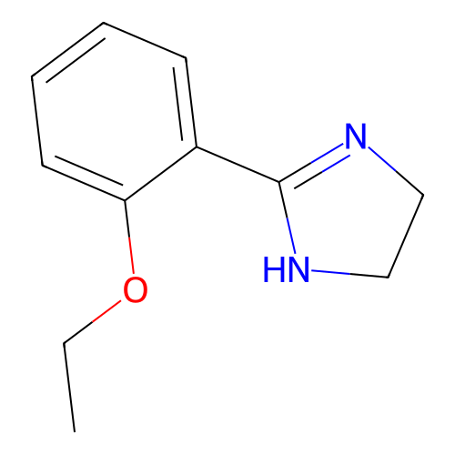 2-Ethoxy-1-(2-imidazolin-2-yl)benzene structure