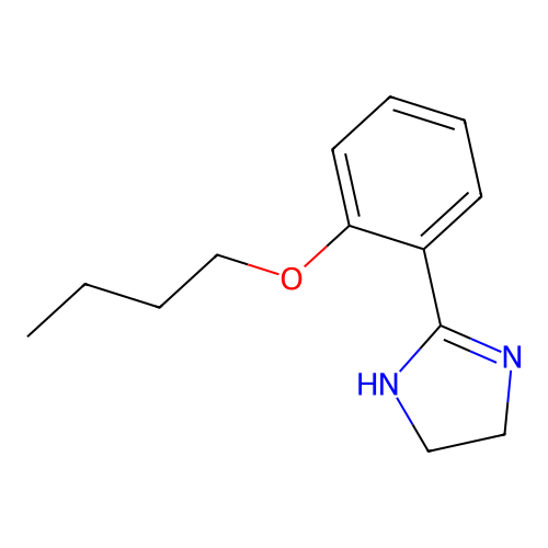2-Butoxy-1-(2-imidazolin-2-yl)benzene structure
