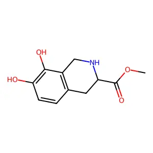 Methyl 7,8-dihydroxy-1,2,3,4-tetrahydroisoquinoline-3-carboxylate structure