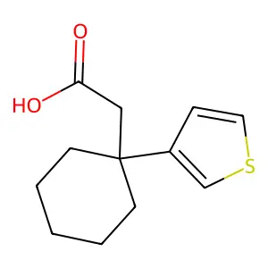 (1-Thien-3-ylcyclohexyl)acetic acid structure