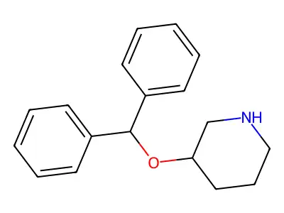 3-(Diphenylmethoxy)piperidine structure