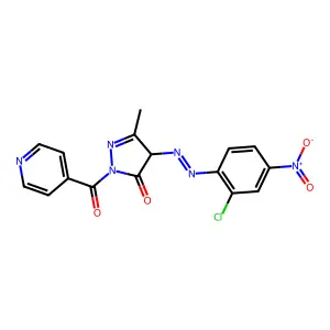 4-[(2-chloro-4-nitrophenyl)diazenyl]-5-methyl-2-(pyridine-4- structure