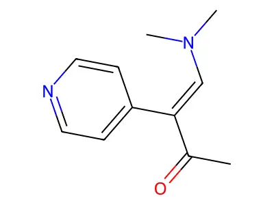 1-(4-Pyridinyl)-2-(dimethylamino)ethenyl methyl ketone structure