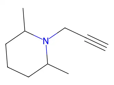 2,6-Dimethyl-1-(prop-2-yn-1-yl)piperidine structure