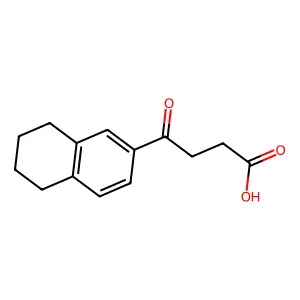 4-Oxo-4-(5,6,7,8-tetrahydronaphthalen-2-yl)butanoic acid structure