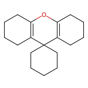 Spiro[1,2,3,4,5,6,7,8-octahydroxanthene-9,1'-cyclohexane] structure