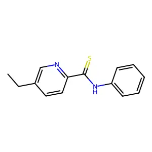 5-ethyl-N-phenylpyridine-2-carbothioamide structure