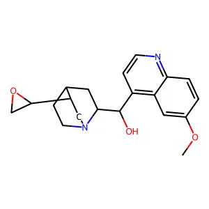 奎宁-10,11-环氧化物 structure
