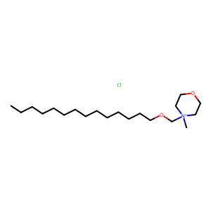 4-Methyl-4-((tetradecyloxy)methyl)morpholinium chloride structure
