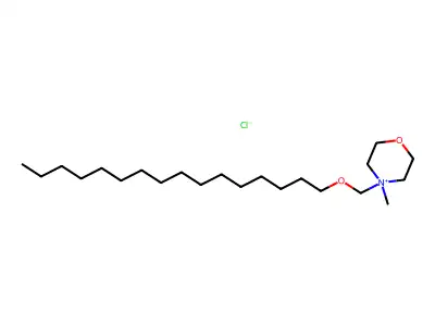 4-((Hexadecyloxy)methyl)-4-methylmorpholinium chloride structure