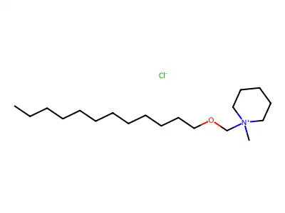 1-((Dodecyloxy)methyl)-1-methylpiperidinium chloride structure