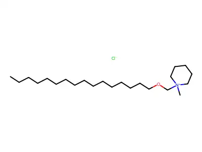 1-((Hexadecyloxy)methyl)-1-methylpiperidinium chloride structure