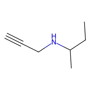(丁-2-基)(丙-2-炔-1-基)胺 structure