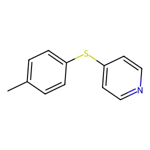 Pyridine, 4-[(4-methylphenyl)thio]- structure