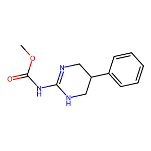 Carbamic acid, (1,4,5,6-tetrahydro-5-phenyl-2-pyrimidinyl)-, methyl ester structure