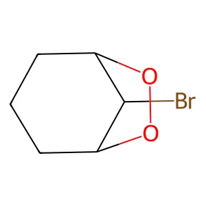 6,7-Dioxabicyclo(3.2.1)octane, 8-bromo- structure