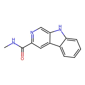 N-Methyl-beta-carboline-3-carboxamide structure