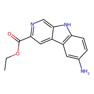 Ethyl 6-amino-9H-beta-carboline-3-carboxylate structure
