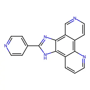 2-pyridin-4-yl-1H-imidazo[4,5-f][1,8]phenanthroline structure