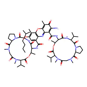 7-Butoxyactinomycin D trihydrate structure
