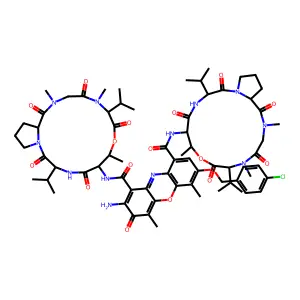7-((4-Chlorophenyl)methoxy)actinomycin D structure