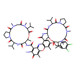 7-((3,4-Dichlorophenyl)methoxy)actinomycin D structure