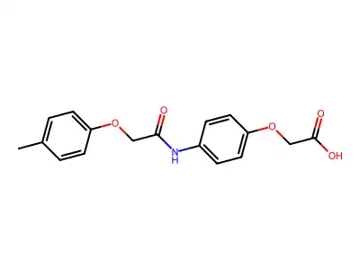 (4-{[(4-Methylphenoxy)acetyl]amino}phenoxy)acetic acid structure