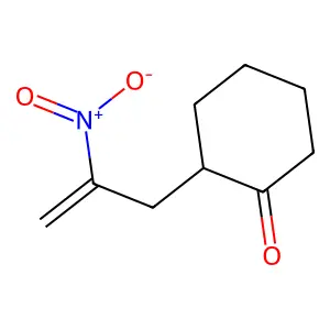 Cyclohexanone, 2-(2-nitro-2-propenyl)- structure