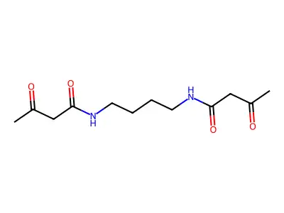 3-oxo-N-[4-(3-oxobutanoylamino)butyl]butanamide structure