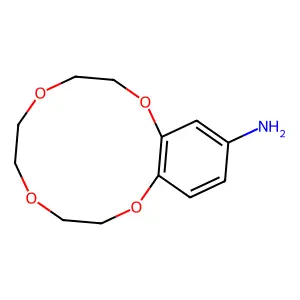 2,3,5,6,8,9-Hexahydro-1,4,7,10-benzotetraoxacyclododecin-12-amine structure