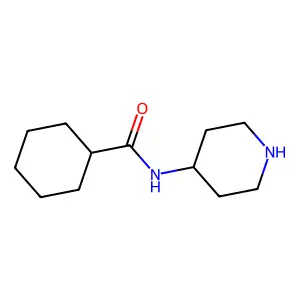 N-(piperidin-4-yl)cyclohexanecarboxamide structure