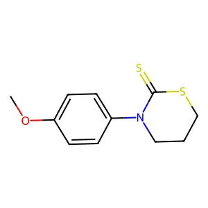 3-(4-Methoxyphenyl)-1,3-thiazinane-2-thione structure