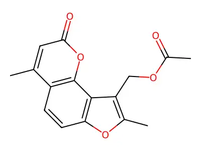 4,5'-Dimethyl-4'-acetoxymethylangelicin structure