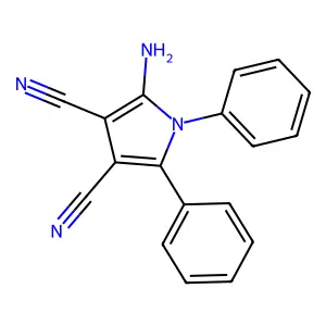2-Amino-1,5-diphenyl-1H-pyrrole-3,4-dicarbonitrile structure
