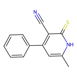6-Methyl-4-phenyl-2-thioxo-1,2-dihydro-pyridine-3-carbonitrile structure