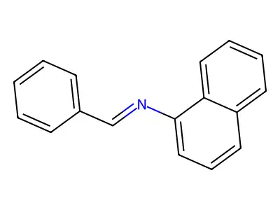 N-(1-naphthyl)-N-(phenylmethylene)amine structure