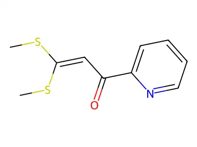 3,3-Bis(methylsulfanyl)-1-pyridin-2-ylprop-2-en-1-one structure
