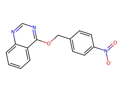 4-[(4-Nitrophenyl)methoxy]quinazoline structure