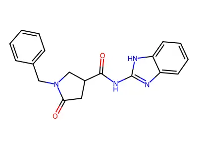 N-(1H-benzimidazol-2-yl)-1-benzyl-5-oxopyrrolidine-3-carboxamide structure