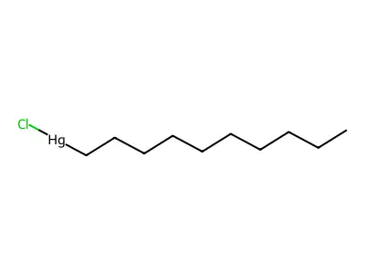 Chlorodecylmercury structure
